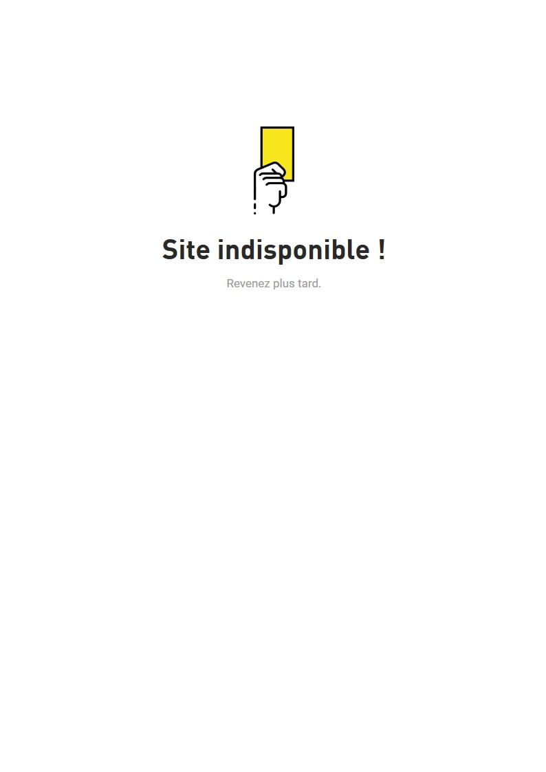 Site indisponible